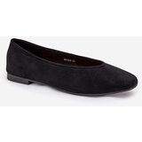 Boto Classic Ballet Flats Made Of Eco Suede Black Osallin | Shoptok.si