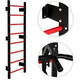 MOVEPRO gimnastičke zidne ljestve 215 cm sa šipkom za zgibove – za djecu i odrasle, crne | shoptok.hr