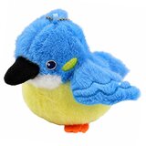  Plush Bird Mascot on a Keychain with a Pendant Blue 9 cm | shoptok.hr