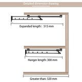 ARESVRGO Izvlečno obešalo za omaro 30cm | Shoptok.si