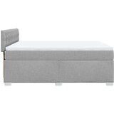 vidaXL Krevet s oprugama i madracem svjetlosivi 140x190 cm od tkanine | shoptok.hr