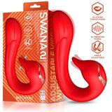 INTOYOU Swana Vibrator Licking Tongue with Angle Adjustable Red | Shoptok.si