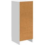  Strani šal Bela visok sijaj 33 x 34,5 x 87 cm Inženirski les, (5000217935) | Shoptok.si