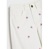 Sinsay Wide leg traperice s izvezenim jagodama | shoptok.hr