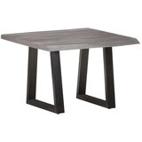 vidaXL Klubska mizica z živimi robovi 60x60x40 cm trden akacijev les, (21013911) | Shoptok.si