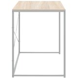  Stol za računalo bijeli i hrast 110x60x70 cm konstruirano drvo | shoptok.hr