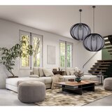 Candellux Lighting Crna viseća svjetiljka s tekstilnim sjenilom ø 52 cm Mellow – | shoptok.hr