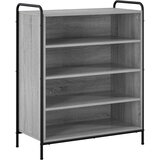  Ormar za cipele 76 x 36,5 x 93 cm Konstruirano drvo Siva Sonoma Slike