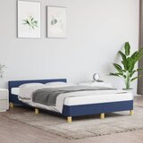 Furnova Posteljni okvir brez vzmetnice moder 120x190 cm blago, (21936305) Cene
