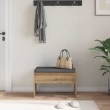 Klupa za hodnik s jastukom Umjetnički hrast 63 x 38 x 40 cm | shoptok.hr