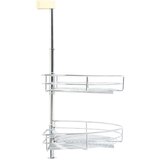  Žičana košara s 2 razine srebrna 180° 75 x 38 x 80 cm | shoptok.hr