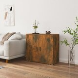  Komoda boja dimljenog hrasta 80x33x70 cm od konstruiranog drva | shoptok.hr