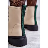 EVENTO PE1 Women's Leather Boots Workers Light Beige Denila | ePonuda.com