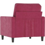  Fotelj vinsko rdeč 60 cm žamet | Shoptok.si