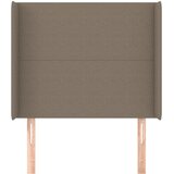  Uzglavlje s ušima smeđesivo 103x16x118/128 cm od tkanine | shoptok.hr