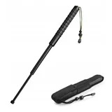 Teleskopska Palica 555 mm – Črn Krom, Nedrseč Ročaj, Etui za Pas | Zložljiva, 22,5–55,5 cm, (21736685)