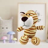 Plišana igračka tigar sa vakumskom čašicom 23 x 12 cm - žuto/smeđi | Shoptok.si