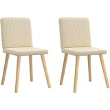 Maison Chic Jedilni stoli - Vzorci stoli 2 kosa krem blago A290, (22031704) Cene