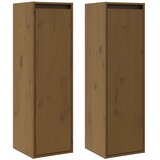  Zidni ormarići 2 kom boja meda 30x30x100 cm od masivne borovine | shoptok.hr