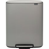 Brabantia Ko&scaron; za odpadke s pedalom Bo, s plastičnim vložkom, 60 litrov - Mineral Concrete Grey cene