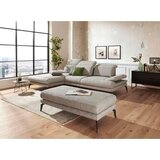 Stylife KOTNA SEDEŽNA GARNITURA, tkanina svetlo rjava | Shoptok.si