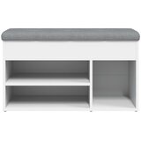  Klupa za cipele bijela 82x32x45,5 cm inženjerski drvo | shoptok.hr