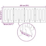  Zložljiva ograda za hišne ljubljenčke 4 pcs Hrastovina, (5000232778) | Shoptok.si