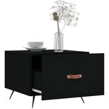 vidaXL Klubska mizica črna 50x50x40 cm inženirski les | Shoptok.si