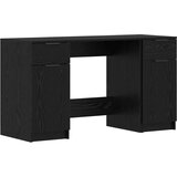vidaXL Stol s ladicama Crni hrast 133 x 50 x 75 cm Konstruirano drvo | shoptok.hr