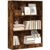 vidaXL Knjižna omara dimljeni hrast 80x24x109 cm inženirski les | Shoptok.si
