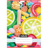 NEBULO Bilježnica s uzorkom bombona, kvadratići, A/5, 27-32 | shoptok.hr