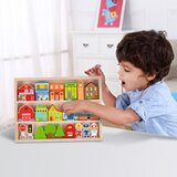 Tooky Toy drvene gradske zgrade i set figurica | shoptok.hr
