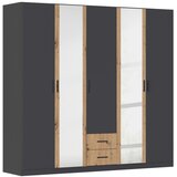 Modern Living Omara Za Oblačila Despina, Temno Siva, Barva Hrasta | Shoptok.si