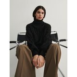 Reserved puli s pletenim vzorcem - črna | Shoptok.si