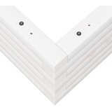  Vrtna sadilica bijela 50 x 50 x 23 cm od masivne borovine | shoptok.hr