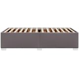 vidaXL Posteljni okvir siv 90x190 cm umetno usnje | Shoptok.si
