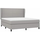  Krevet box spring s madracem svjetlosiva 160x200 cm tkanina | shoptok.hr