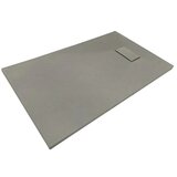 Sanotechnik Pravokotna tuš kad SMC KVD s kanaleto (90 x 120 x 2,6, strukturirana, bela) | Shoptok.si