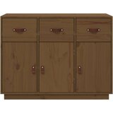  Komoda smeđa boja meda 100 x 40 x 75 cm od masivne borovine | shoptok.hr