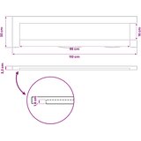  Pravokutni stolni vrh 110 x 30 x 3,2 cm Pravokutni | shoptok.hr