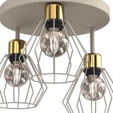  plafonsko svetlo parkla 3xE27/15W/230V bež/zlatna | Eponuda.com