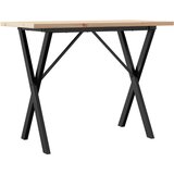  Blagovaonski stol X-oblika 100x50x75,5 cm od borovine i čelik | shoptok.hr