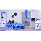 Hanah home Dječiji krevet - auto 130x60​​x235cm Crni Cijene