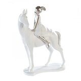 Casablanca GmbH Skulptura - Girl on Horse white/silver Cene