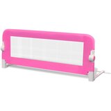  Sigurnosna ograda za dječji krevetić 102 x 42 cm ružičasta | shoptok.hr