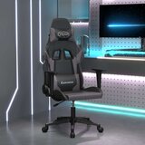 vidaXL Gaming stol črno in siva umetno usnje | Shoptok.si