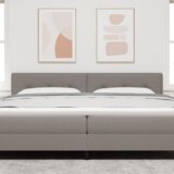  LED Uzglavlje s dugmadi Taupe 100 cm Tkanina | shoptok.hr