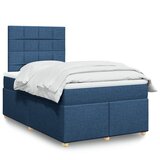  Krevet s oprugama i madracem plavi 120 x 190 cm od tkanine | shoptok.hr