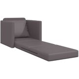 vidaXL Floor Sofa Bed 2-v-1 Siva 74x77x81 cm iz umetnega usnja | Shoptok.si
