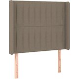  LED uzglavlje smeđesivo 103 x 16 x 118/128 cm od tkanine | shoptok.hr